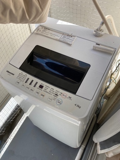 洗濯機　Hisence HW-E-4501 白　4.5kg 2016年製