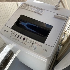 洗濯機　Hisence HW-E-4501 白　4.5kg 20...