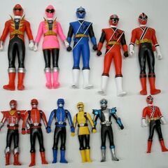 ヒーロー戦隊 ソフビ フィギュア 25体セット まとめて　11cm 17cm　2009-2017 戦隊もの 特撮 ☆ PayPay(ペイペイ)決済可能 ☆ 札幌市 豊平区 平岸 平岸店の画像