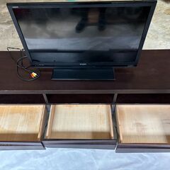 大幅値下げしました‼シャープAQUOSテレビ付きテレビ台（2点セット）②の画像