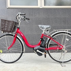 大阪府　ヤマハ　電動アシスト自転車 赤　バッテリー8.7ah YAMAHA 【電動アシスト自転車 中古】ヤマハ パスナチュラ 色