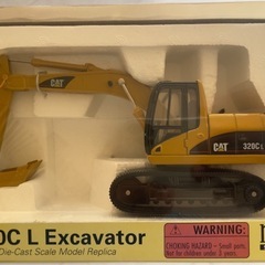 【NORSCOT】1/50 CAT 320C L Excavator キャタピラー ユンボ キャット ダイキャスト ミニカー 模型 非売品の画像