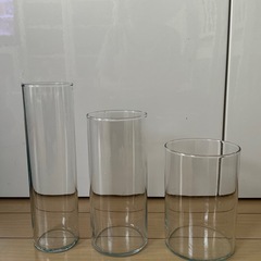 IKEAイケア花瓶3点セットCYLINDER シリンデルの画像