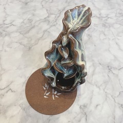香炉 逆流香炉 お香立 陶磁器 新品