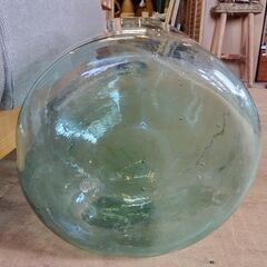 レトロ デミジョンボトル インテリア オブジェ ガラス瓶 花瓶 特大　/MJ-0998 2F の画像