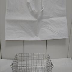 □■無印良品■□ステンレスワイヤーバスケット（サイズ４）＆再生ポ...