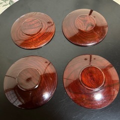 漆器の茶托4枚の画像