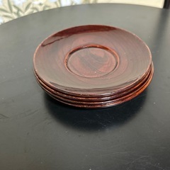漆器の茶托4枚の画像