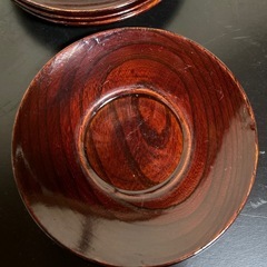 漆器の茶托4枚の画像