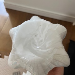昭和レトロ　花瓶　クラタクラフトグラスの画像