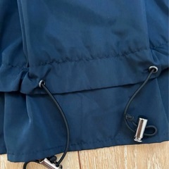ダウンベスト　フリル　調整可能　ネイビーボンディングの画像