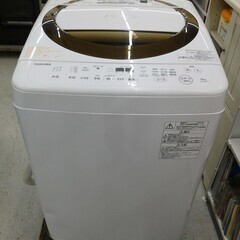 【恵庭】東芝　全自動洗濯機　AW-6D6　2019年製　6㎏　中...