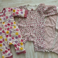 オーバーオール　60〜70 女の子の画像