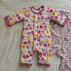 オーバーオール　60〜70 女の子の画像