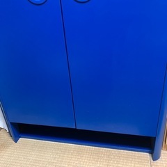 ☆廃盤品 IKEA 140センチ 子ども用クローゼット 洋服箪笥 スカイブルー