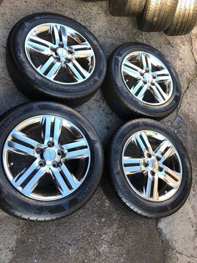 195/60R16 メッキアルミホイール