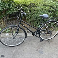 自転車　No.1440　ブラック　シティサイクル　CABIA　27インチ　【リサイクルショップどりーむ天保山店】