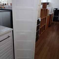 ★ジモティ割あり★ Fits ７段チェスト ホワイト H140×D41×W75 クリーニング済み TK3426の画像