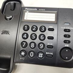 パナソニック コード付き デザインテレホン VE-F04-K ブラック 黒 外箱あり シンプルテレフォン 動作OK Panasonic 札幌市 平岸店 の画像