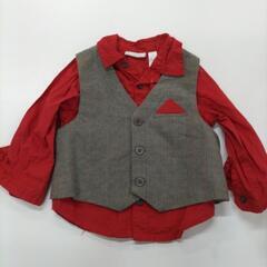 キッズ赤シャツ