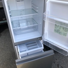 NO 611 🌈福岡市内配送設置無料✨🌈 2021年式 冷蔵庫 ブラッシュシルバー AQR-13K-S [126L /2ドア /右開きタイプ] [冷凍室 46L]の画像