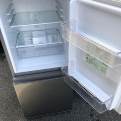 NO 611 🌈福岡市内配送設置無料✨🌈 2021年式 冷蔵庫 ブラッシュシルバー AQR-13K-S [126L /2ドア /右開きタイプ] [冷凍室 46L]の画像