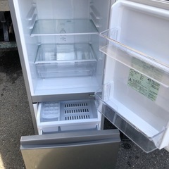 NO 611 🌈福岡市内配送設置無料✨🌈 2021年式 冷蔵庫 ブラッシュシルバー AQR-13K-S [126L /2ドア /右開きタイプ] [冷凍室 46L]の画像