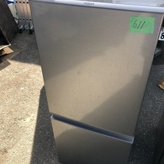 NO 611 🌈福岡市内配送設置無料✨🌈 2021年式 冷蔵庫 ブラッシュシルバー AQR-13K-S [126L /2ドア /右開きタイプ] [冷凍室 46L]の画像