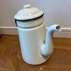 昭和レトロ　ホーロー　ポット　琺瑯　の画像