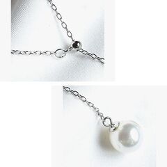 Y字/シルバーパールネックレス①（新品）の画像