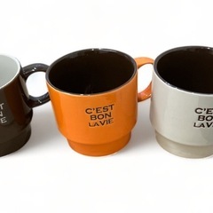 【新品】36個カップ　3色オレンジ・アイボリー・ブラウン