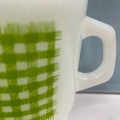 【愛品館江戸川店】ファイヤーキング ギンガムチェックマグ グリーン 年代1960年～1976年代 ID:102-027672-007の画像