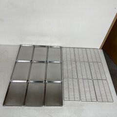 ステンレス製バット 油切りバット 店舗 厨房用品 フライヤー 揚げ物 業務用 飲食店 まとめ売り Y0437の画像
