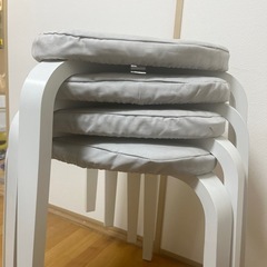 IKEA シルレ 4脚セット カバー付き