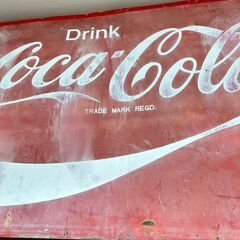 【店頭引取限定】コカ・コーラ ホーロー看板 昭和レトロ 当時ものの画像