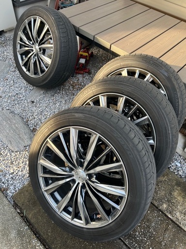 WEDS LEONIS 18インチ×8J +42 ホイールセット 4本  アルファード ヴェルファイア レオニス