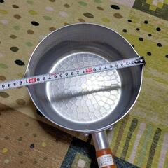 アルミ鍋　行平鍋　片手鍋 20cm 木製持ち手の画像