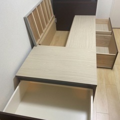 【急募】シングルベッド　大容量収納　コンセント付き