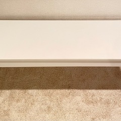 【打合せ中】IKEA 白のベンチ 椅子  ※幅110奥行き38高...
