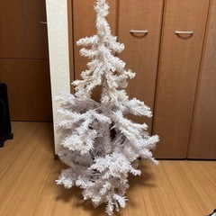 クリスマスツリー　ホワイトツリー　116cm