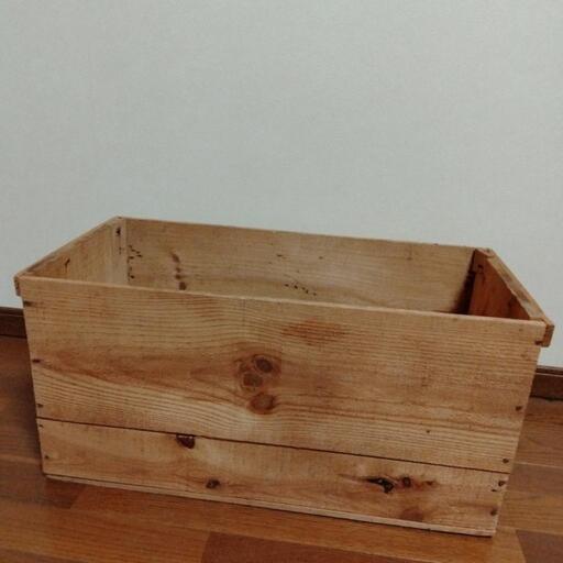 りんご木箱　木箱　収納　DIY 道具箱