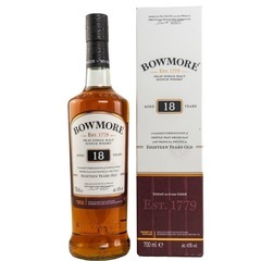 【新品未開封・箱付】ボウモア 18年 BOWMORE ウイスキー シングルモルト アイラ　700ml