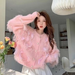 【新品】レディース ニット秋冬 モチモチモチモチニットアウターフ...