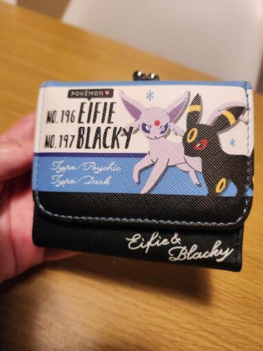 匿名配送無料　ブラッキーEX　エーフィEX　ポシェット　ポーチ　カバン　小物入れ Pokemon ミニポーチ ポケットモンスター ポケモン L字ファスナー