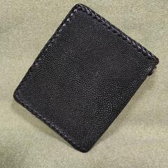 エイ革　スターマーク　ガルーシャ　スティングレイ　革財布の画像