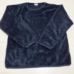 美品 長袖 フリース レディース ネイビー LL XL 紺色