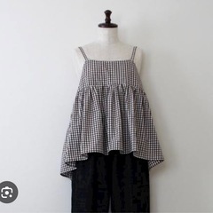 チェックトップスの画像