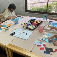ちぎって貼り絵　講座の画像