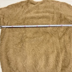 美品 長袖 シャギー ニット トップス セーター 茶系 XL LL の画像