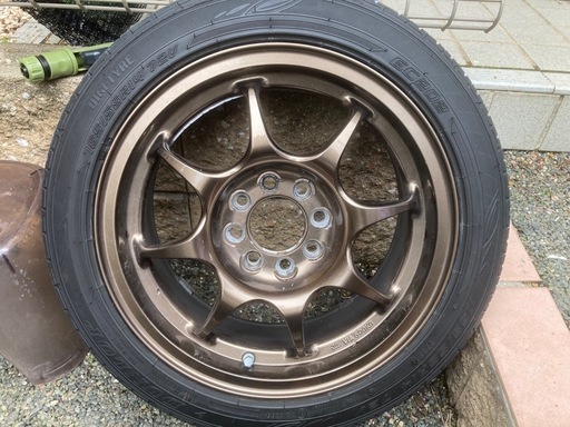 値下げしました！WEDS TC-05 超軽量14インチ6J+35 4H-100 165/55R14バリ山タイヤセット